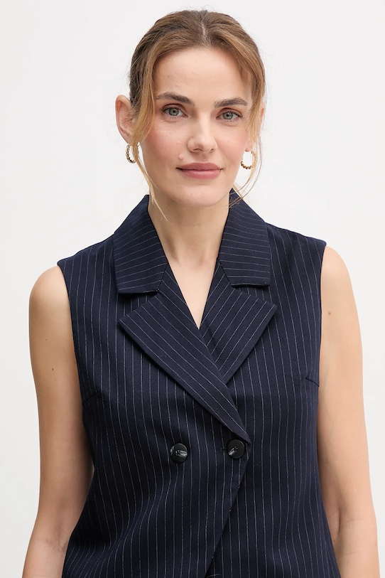 United Colors of Benetton vestă cu captuseala bleumarin 2X8MDJ00O