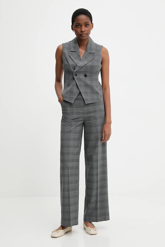 United Colors of Benetton vestă 2X8MDJ00O gri AW25