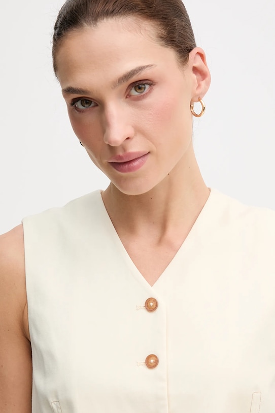 United Colors of Benetton kamizelka beżowy 2YVXDJ011