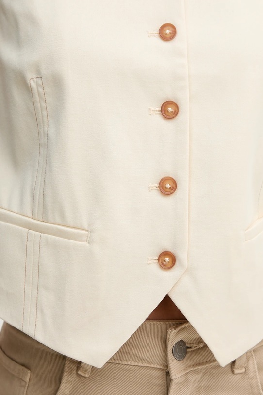 United Colors of Benetton kamizelka 2YVXDJ011 beżowy