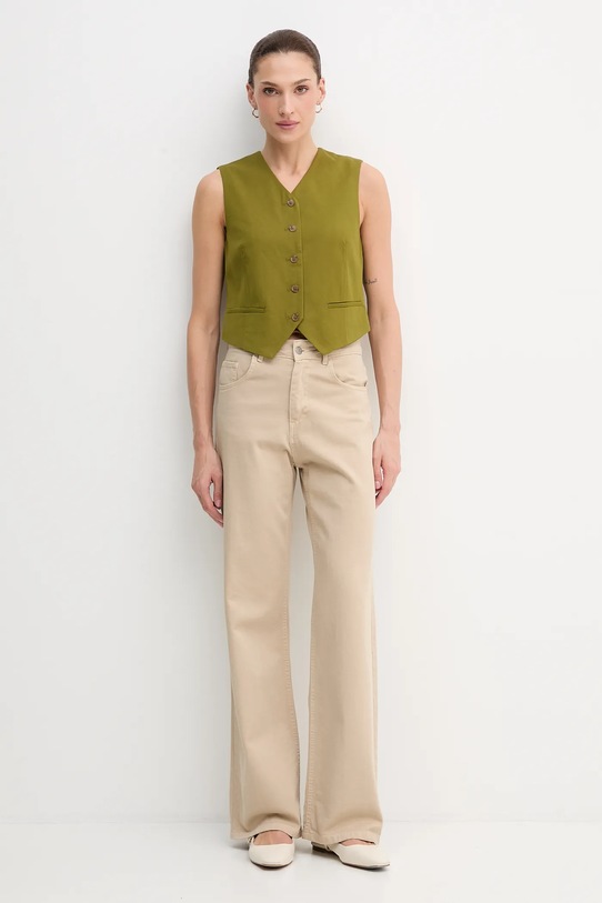 Елек United Colors of Benetton 2YVXDJ011 зелен AW25