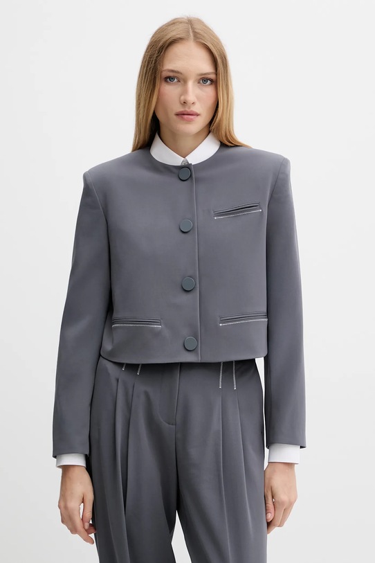 Armani Exchange marynarka tkanina szary XW000656.AF16145