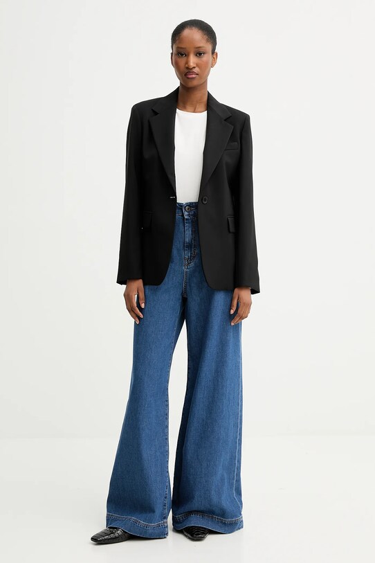 Вовняний піджак Weekend Max Mara LAMINE 2525046041600 чорний AW25