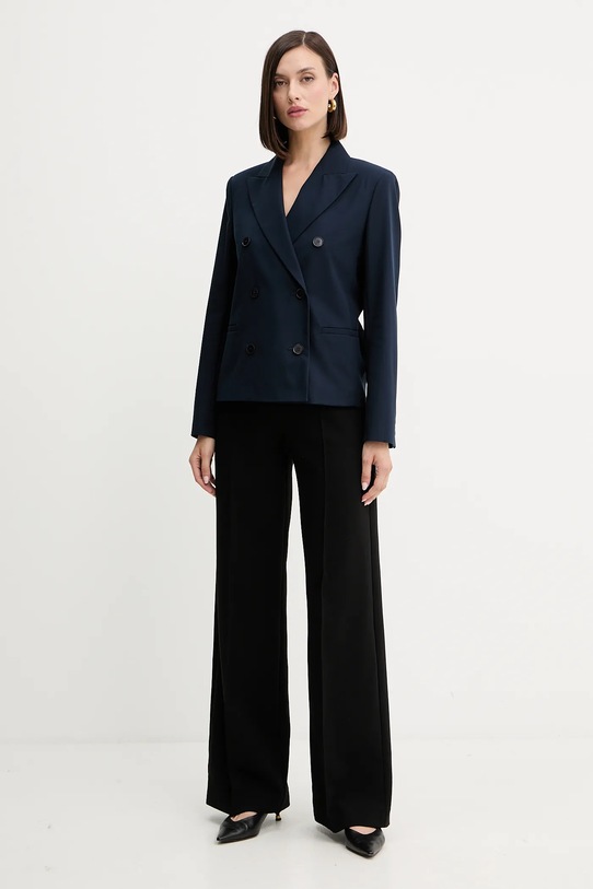 Βαμβακερό blazer Weekend Max Mara TAPPETO 2525046061600 σκούρο μπλε AW25