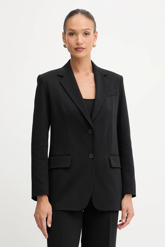 Weekend Max Mara marynarka MESSINA tkanina czarny 2525916041600