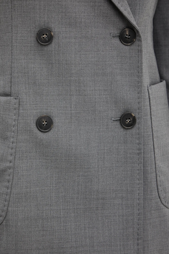 Vlnené sako Weekend Max Mara ORNATI 2525046012600 sivá