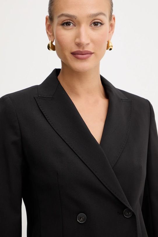 Vlnené sako Weekend Max Mara ORNATI čierna 2525046012600