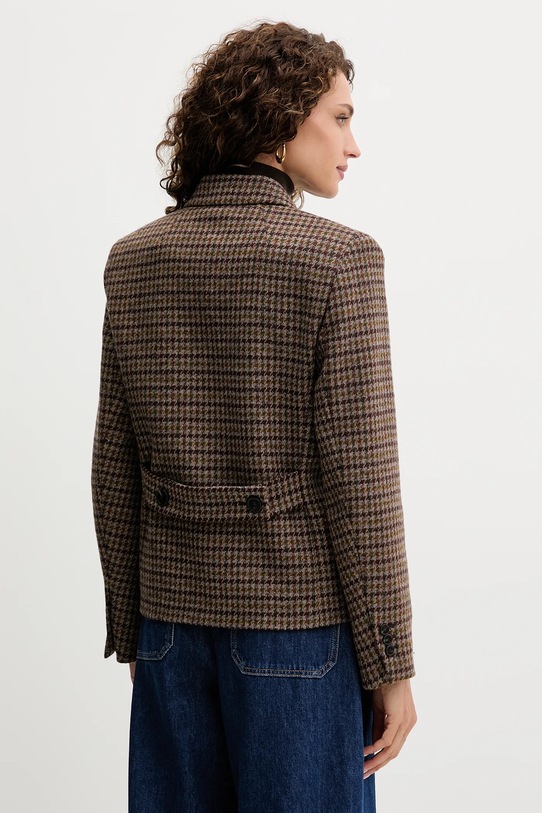 Odzież Weekend Max Mara marynarka z dodatkiem wełny GERUSIA 2525046032600 brązowy