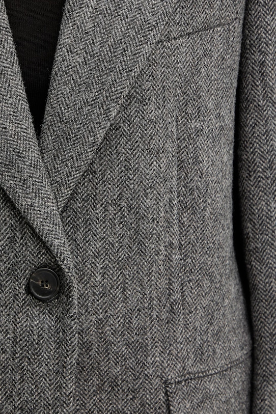 Vlnené sako Weekend Max Mara TRONTO 2525046042600 sivá