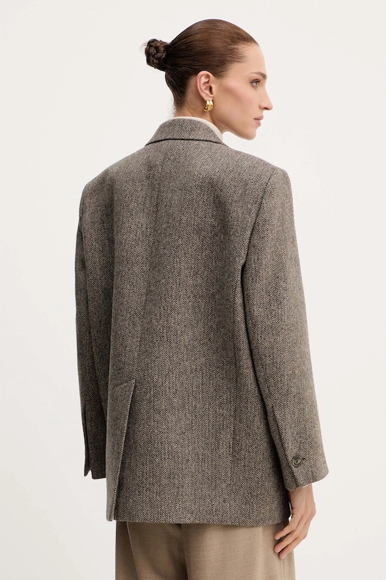 Odzież Weekend Max Mara marynarka wełniana TRONTO 2525046042600 brązowy