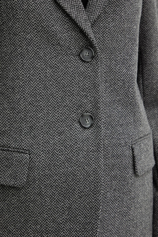 Weekend Max Mara marynarka z dodatkiem wełny DILLY 2525916022600 szary