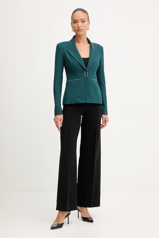 Patrizia Pepe marynarka z dodatkiem wełny 2S1537.A475 turkusowy AW25