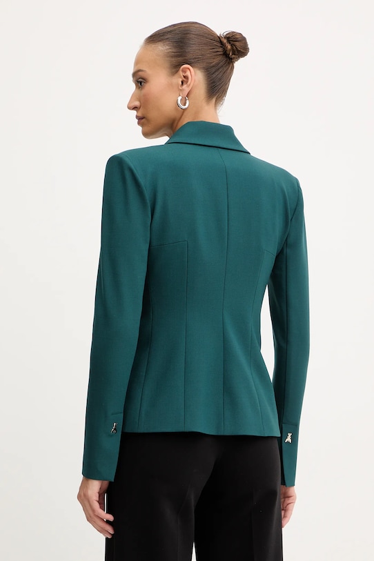 Odzież Patrizia Pepe marynarka z dodatkiem wełny 2S1537.A475 turkusowy