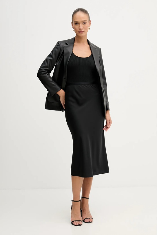 Σακάκι Sisley 22V3LW038 μαύρο AW25