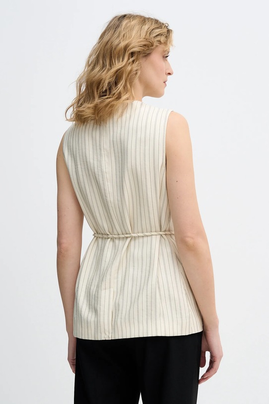 Odzież Sisley kamizelka 24QVLJ00V beżowy