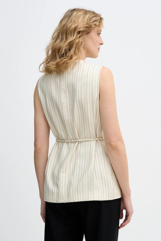 Odzież Sisley kamizelka 24QVLJ00V beżowy