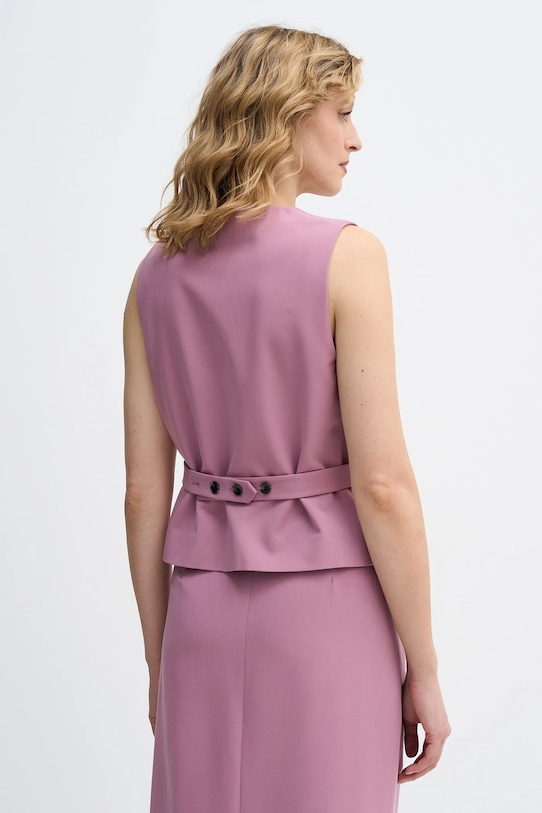 Odzież Sisley kamizelka 2KVXLJ00U różowy