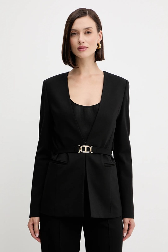 Twinset marynarka tkanina czarny 252TP2600