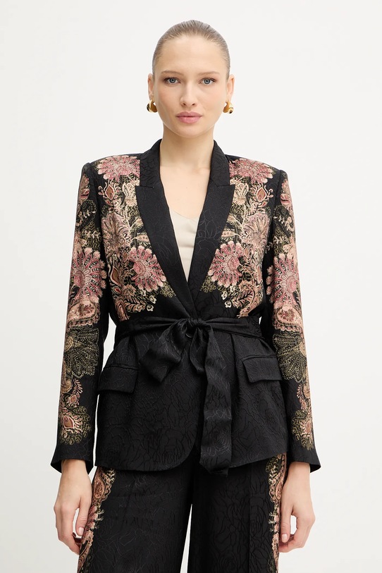 Twinset sacou cu captuseala negru 252TP2040