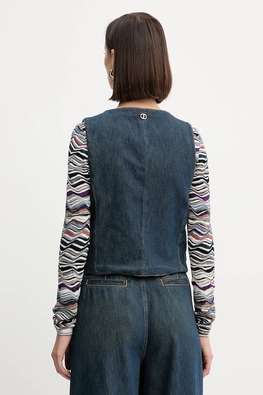 Rifľová vesta Twinset 252TP2561 tmavomodrá AW25