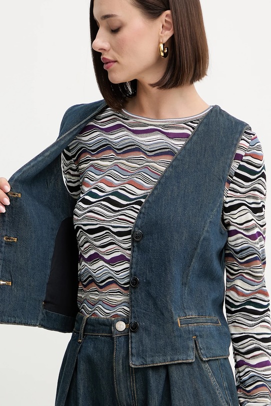 Rifľová vesta Twinset 252TP2561 tmavomodrá