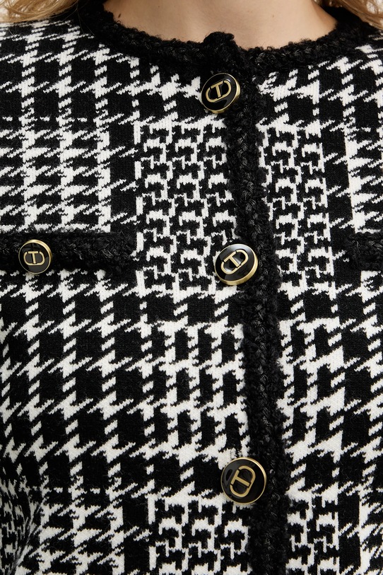 Twinset marynarka z dodatkiem wełny 252TT3040 biały