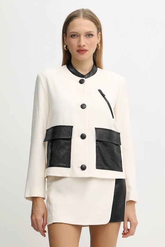 Armani Exchange marynarka tkanina beżowy XW001697.AF16209