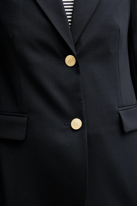Tommy Hilfiger marynarka z dodatkiem wełny WW0WW46662 granatowy
