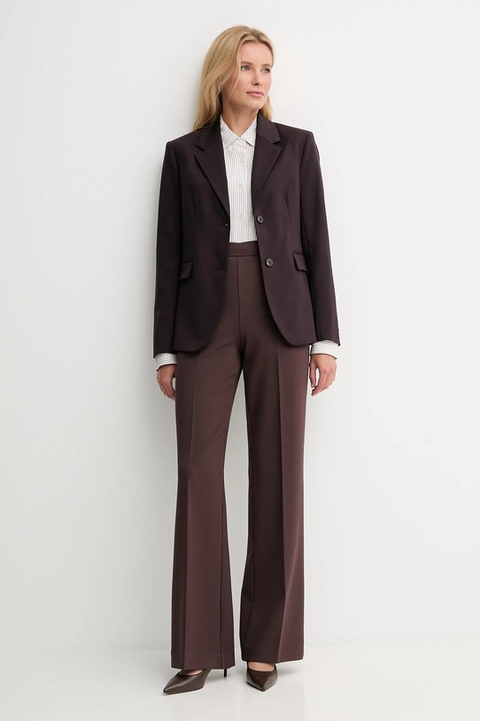 Tommy Hilfiger marynarka z dodatkiem wełny WW0WW46662 bordowy AW25
