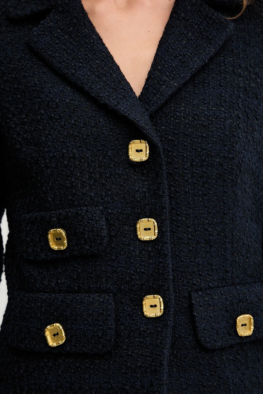 Luisa Spagnoli blazer con aggiunta di lana 542245 blu navy