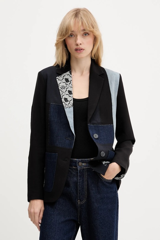 Desigual marynarka TEXTURES czarny 25WWEW51