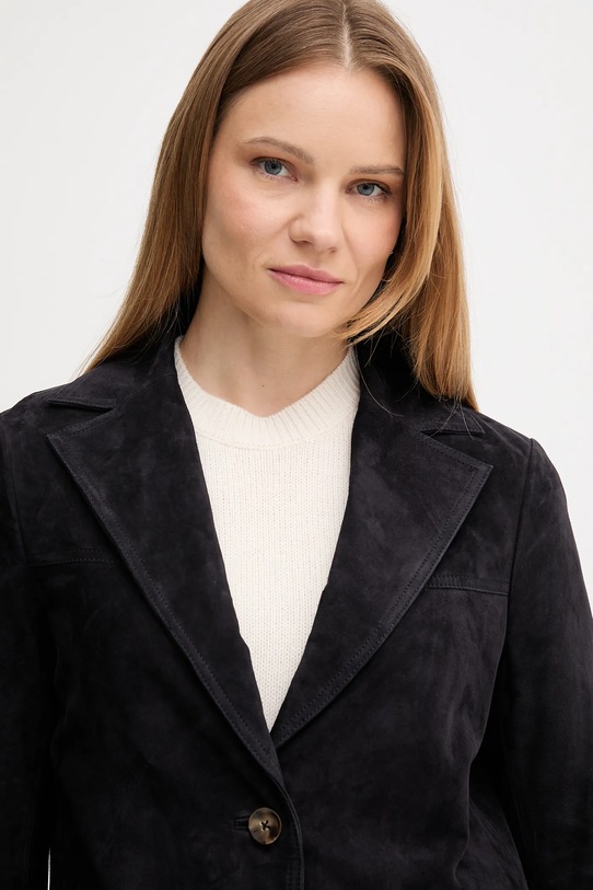 Pedro del Hierro marynarka zamszowa 5492121 granatowy
