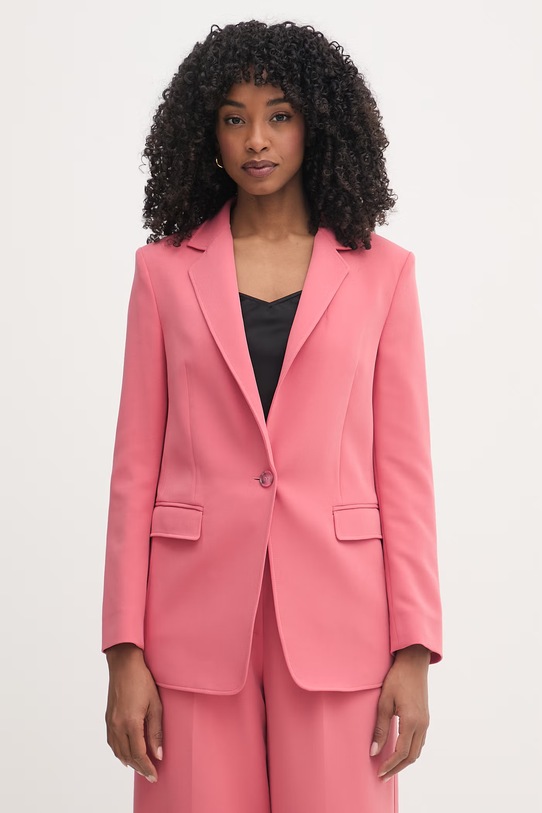 BOSS Orange marynarka jednorzędowa damska C_Jabla3 różowy 50549396