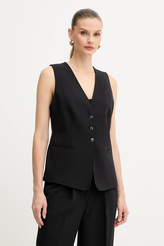 BOSS Orange kamizelka tkanina czarny 50549419