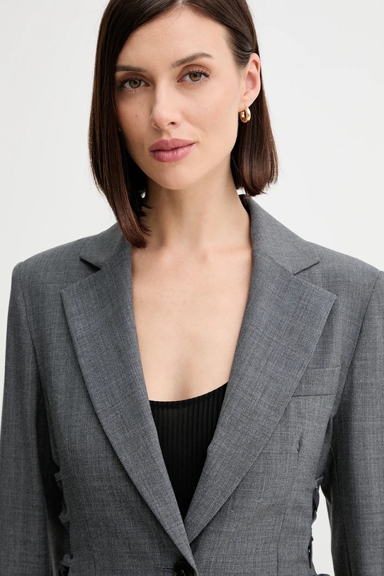 Marella marynarka z wełną szary 2523046014200