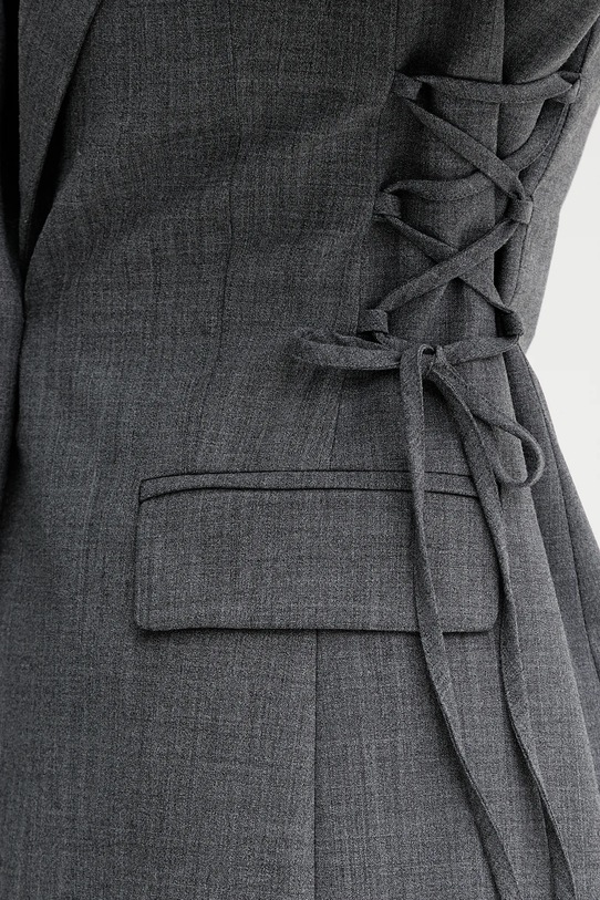 Marella marynarka z wełną 2523046014200 szary