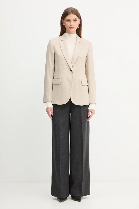 Marella marynarka z dodatkiem wełny Emme by Marella 2525046072200 beżowy AW25