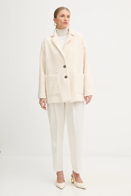 Marella marynarka Emme by Marella 2525906062200 beżowy AW25