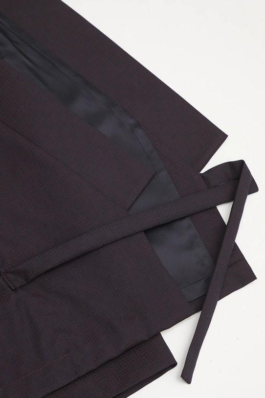 Kenzo marynarka wełniana Weave Kimono FF62VE0329ID granatowy