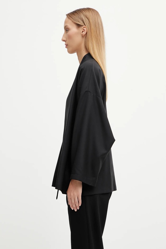 Kenzo marynarka wełniana Kimono FF62VE2749RA czarny AW25