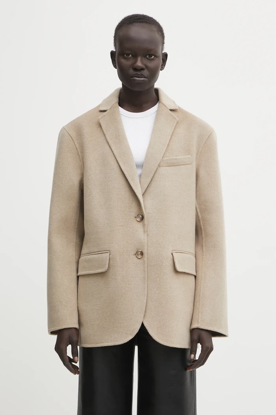 Vuneni sako Anine Bing quinn vuna bež A.01.11293