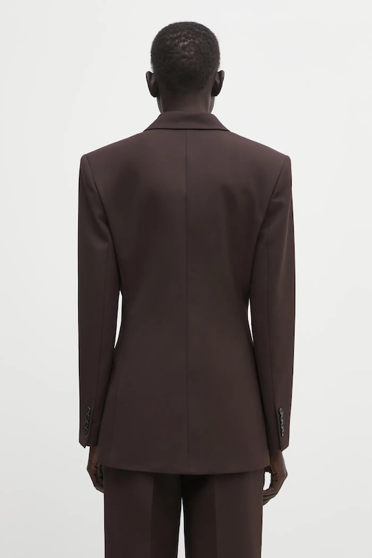 Odzież Anine Bing marynarka z dodatkiem wełny aretha A.01.11319 brązowy