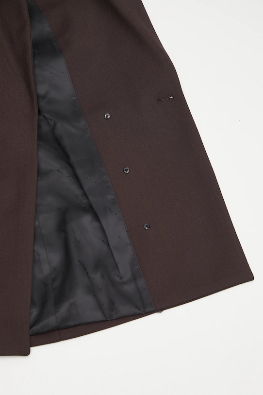 Anine Bing marynarka z dodatkiem wełny aretha A.01.11319 brązowy