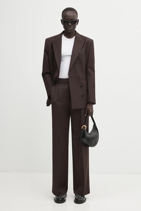 Anine Bing marynarka z dodatkiem wełny aretha A.01.11319