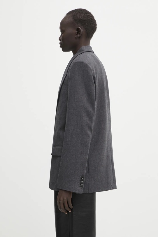 Anine Bing marynarka wełniana ross A.01.11467 szary AW25