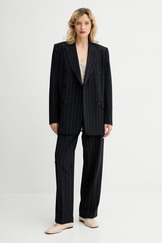 Rag & Bone marynarka z dodatkiem wełny RA8925F4MCN granatowy AW25