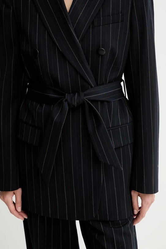 Rag & Bone marynarka z dodatkiem wełny RA8925F4MCN granatowy