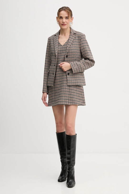 Вовняний піджак Tommy Hilfiger WW0WW48266 коричневий AW25