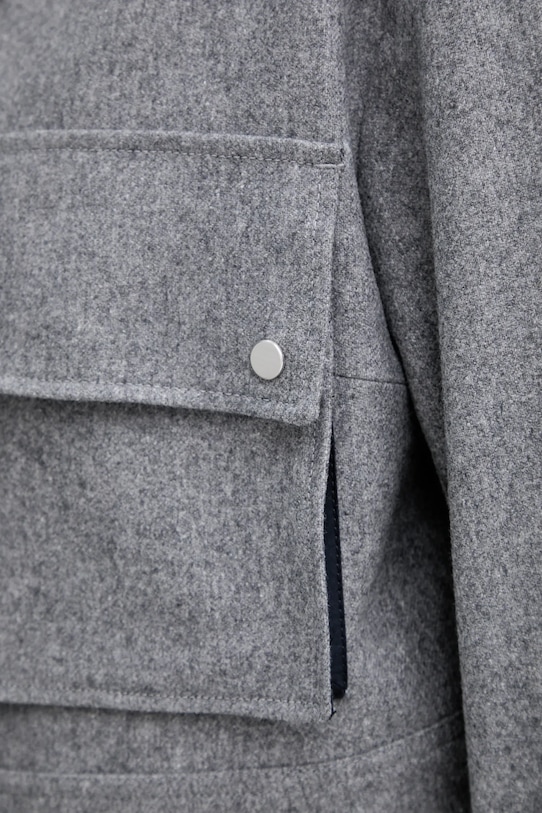 Μάλλινο μπουφάν BOSS 50548307 γκρί