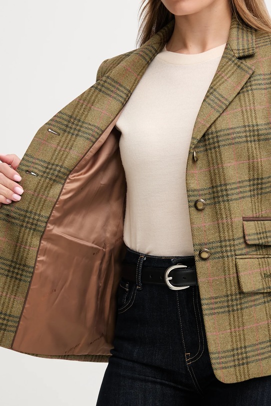 Barbour marynarka wełniana CARLBY LTA0129